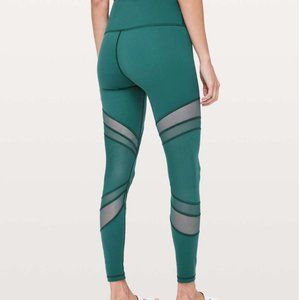 LULULEMON SEEK THE HEAT Tight 28” Green Jasper size 4